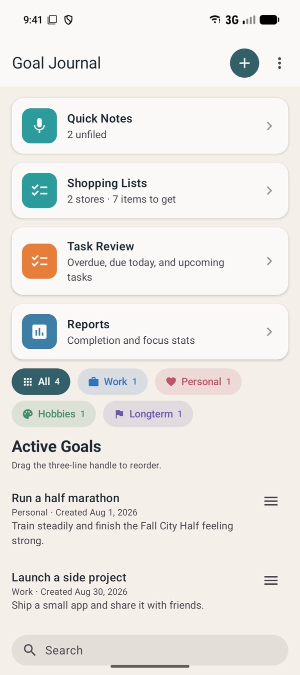 Home screen on Android