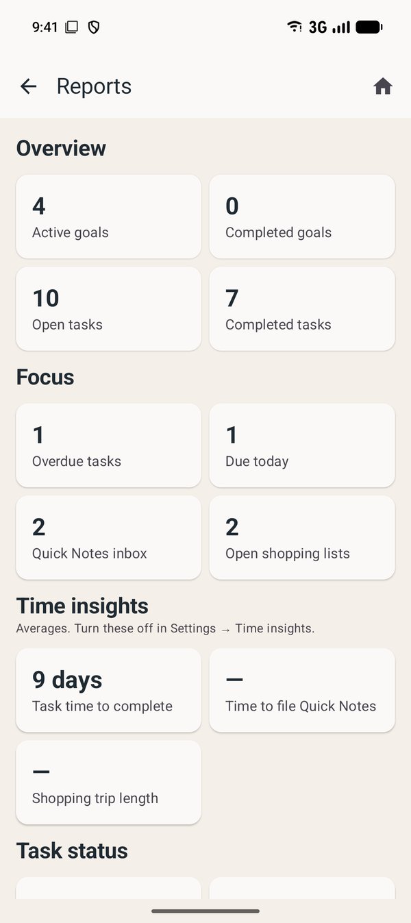 Reports on Android
