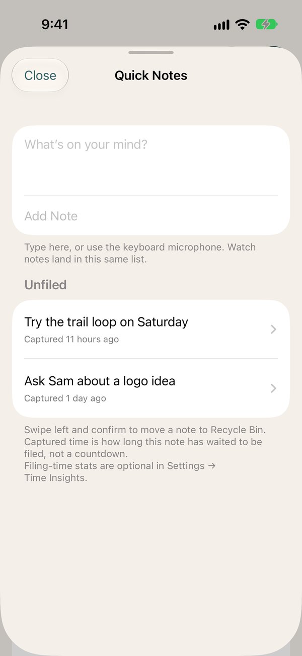 Quick Notes on iPhone